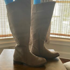 Tall taupe boots